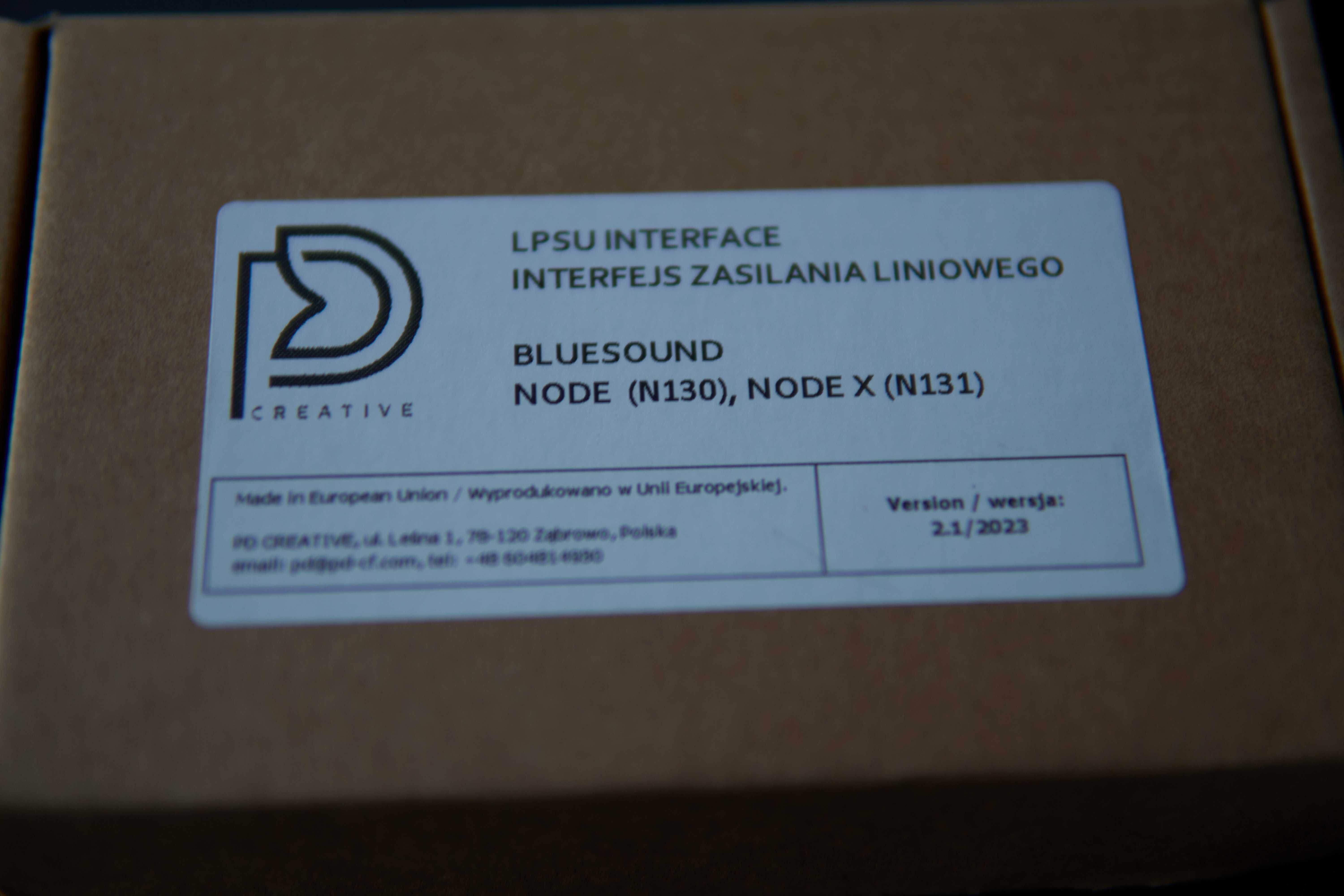 Bluesound NODE N130 + interfejs zasilania liniowego + zasilacz