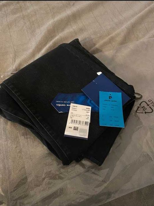 Jeansy męskie Pierre Cardin, czarne, rozmiar 34/30