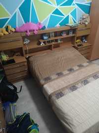 Mobília quarto completo com cama casal 140x200