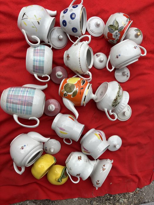 Посуд срср чашки блюдця чайники цукерния ваза сервіз