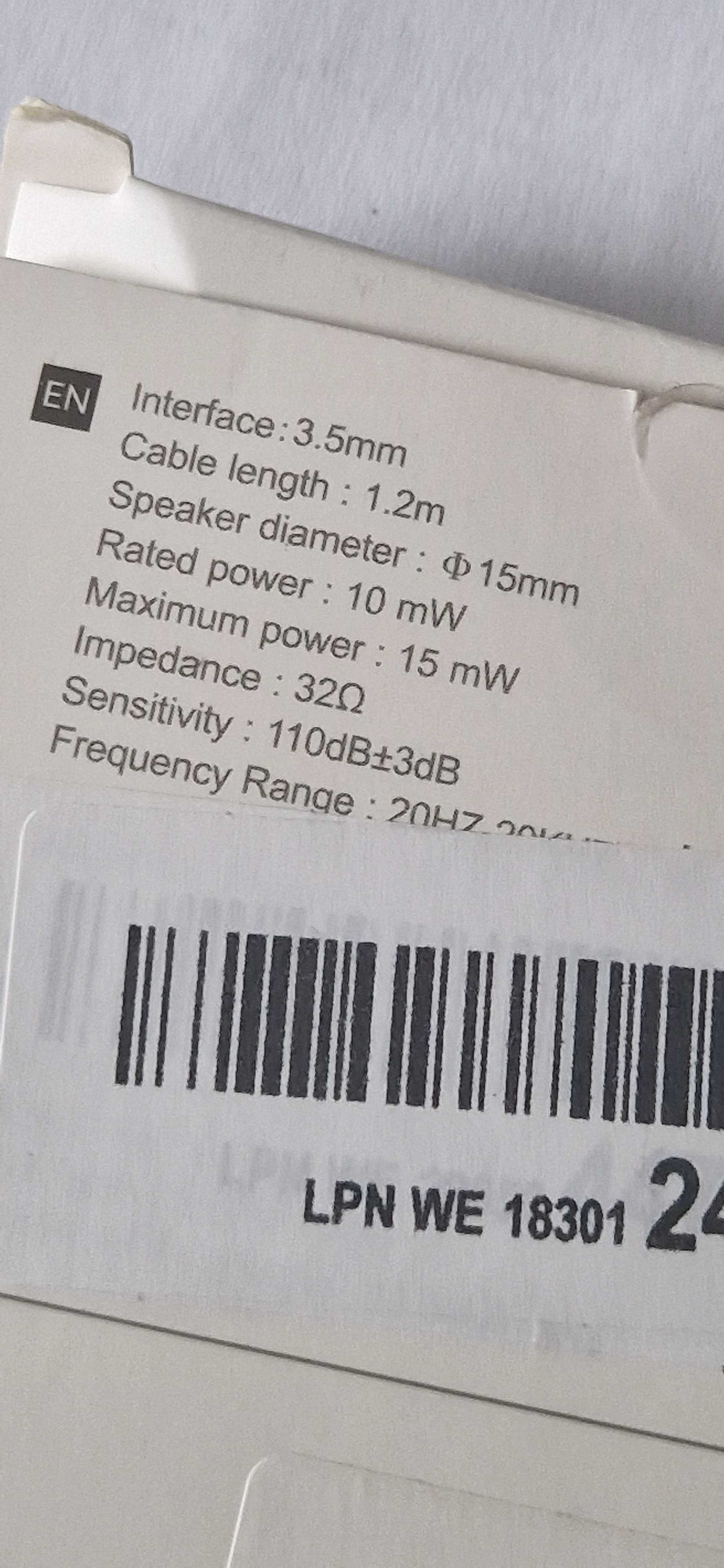 Słuchawki douszne do telefonu, Benewy, przewodowe