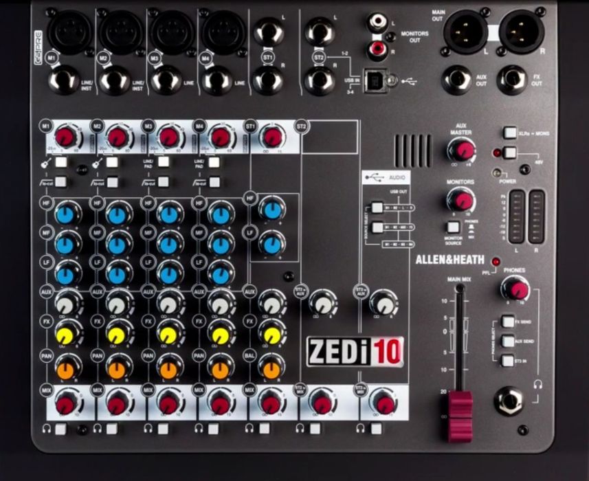 Allen & Heath ZED-10i USB 24 bit/96 Hz мікшер з цифровою аудікартою-U