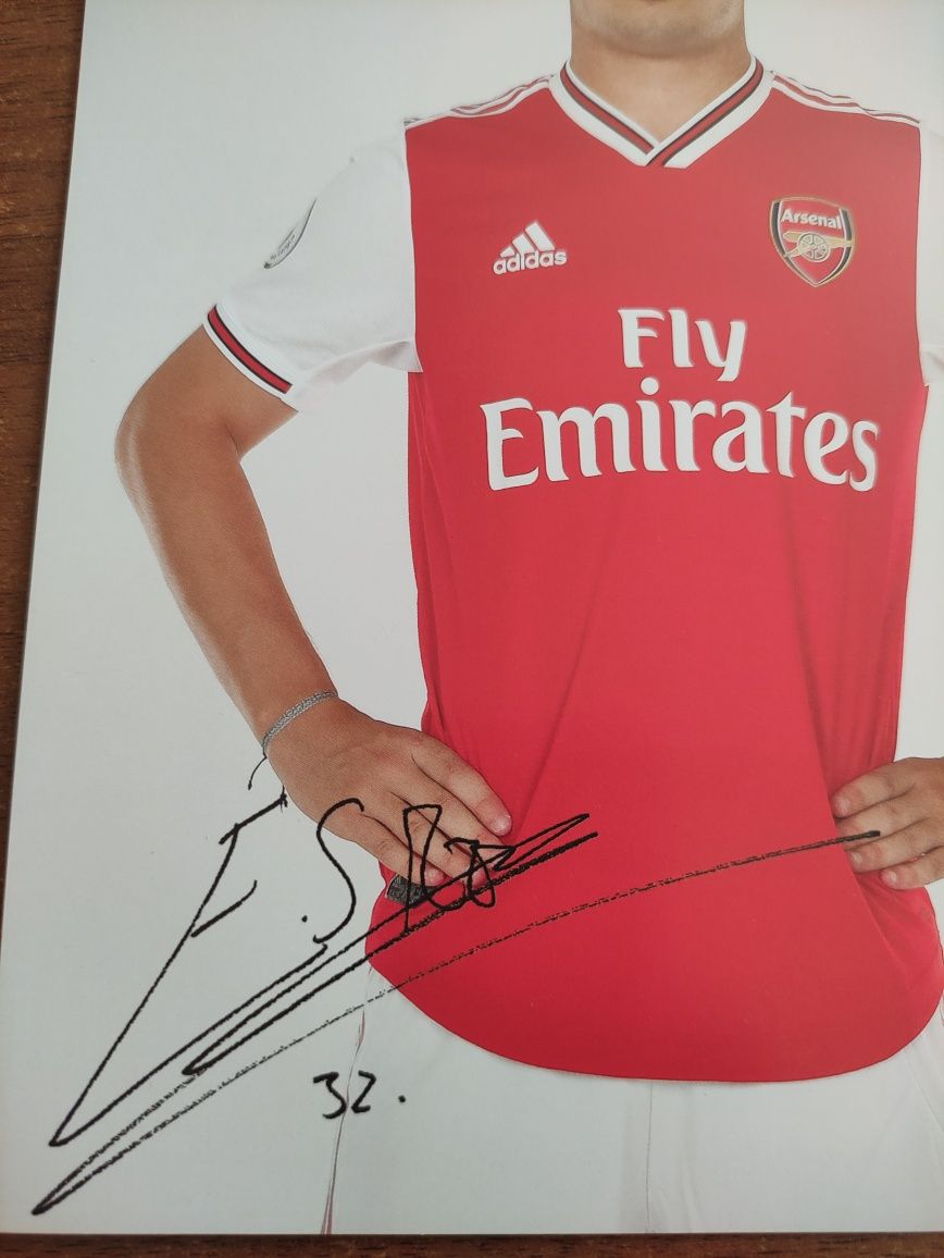 Autograf, podpis, nadruk Emile Smith Rowe Arsenal Piłka nożna Kolekcja