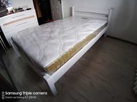 Кровать из дерева двуспальная полуторная Модерн, ліжко з дерева