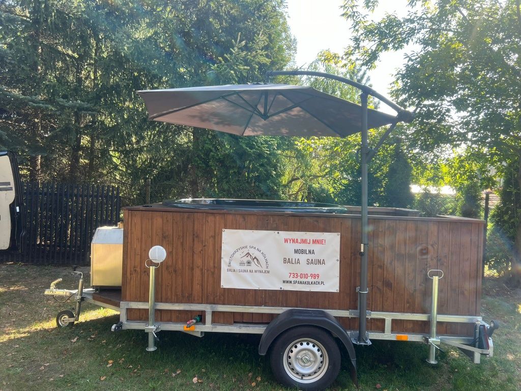 Mobilna Balia jacuzzi wynajem mobilne spa