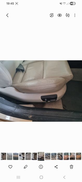 Wnętrze Skórzane seat leon