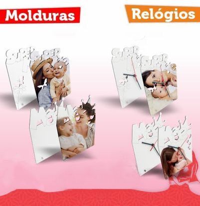 Molduras e relogios personalizados