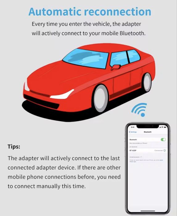 Land Rover, Range Rover,Jaguar Адаптер Bluetooth