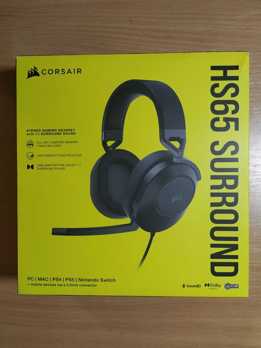 Ігрові навушники Corsair HS65 Surround Carbon