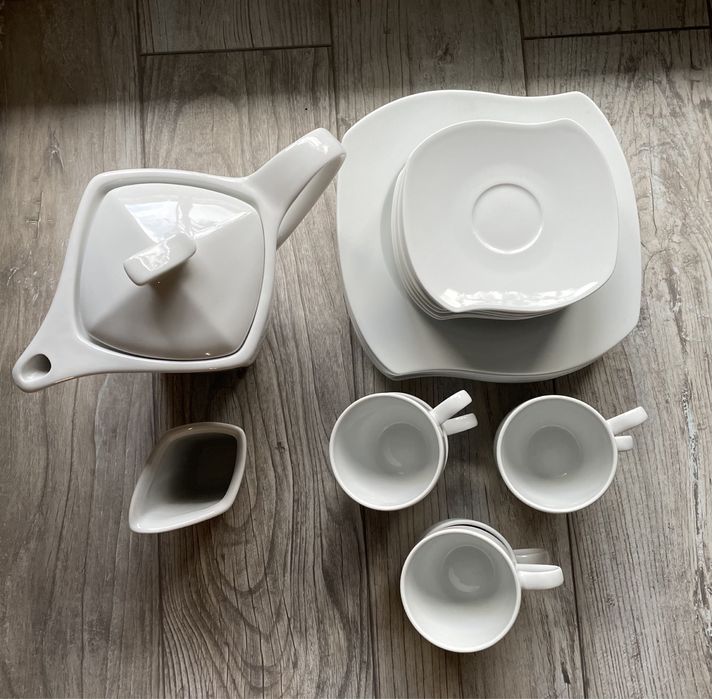 Zestaw kawowy 6 osobowy porcelana kristoff fine porcelain