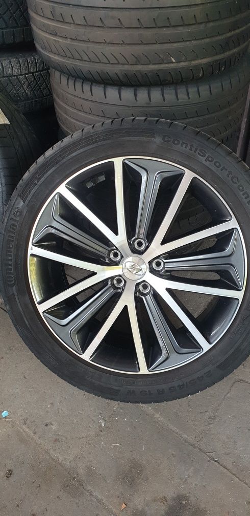 Felgi aluminiowe 19 cali Hyundai 5x114,3 opony Continental 245/45/19 W