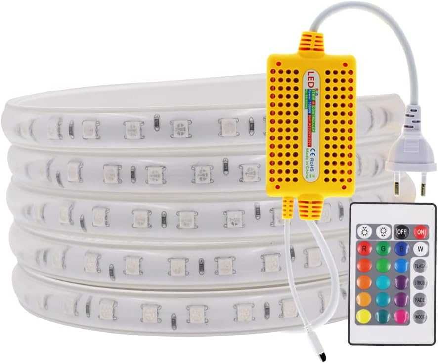 Taśma LED RGB wielokolorowa 1m 60 diod IP65 pilot - WISADA