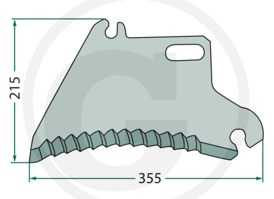 Nóż do przyczepy samozbierającej Mengele 02-101.415 OEM Germany