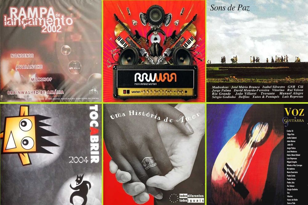 42 CDs - Coletaneas Musica Portuguesa - Raros - Muito Bom Estado