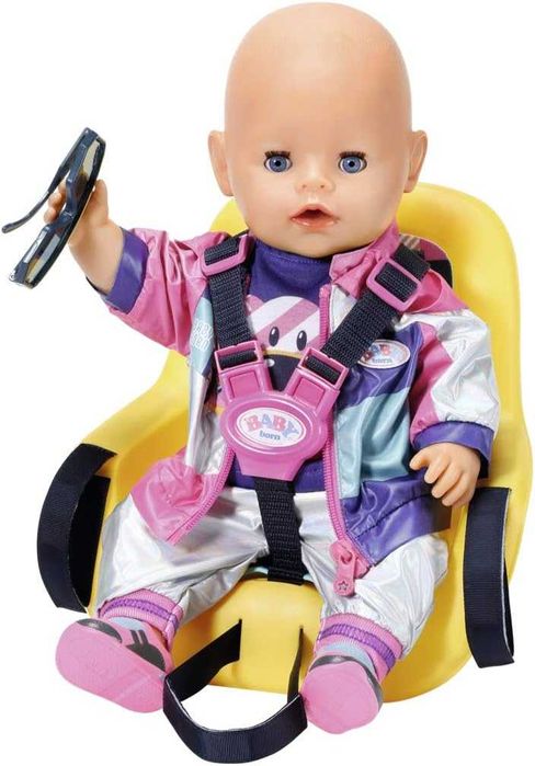 Велокресло для куклы Baby Born 830048 Bicycle Seat Yellow
