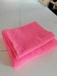 Dzianina single jersey 210 g Różowy Fluo +ściągacz
