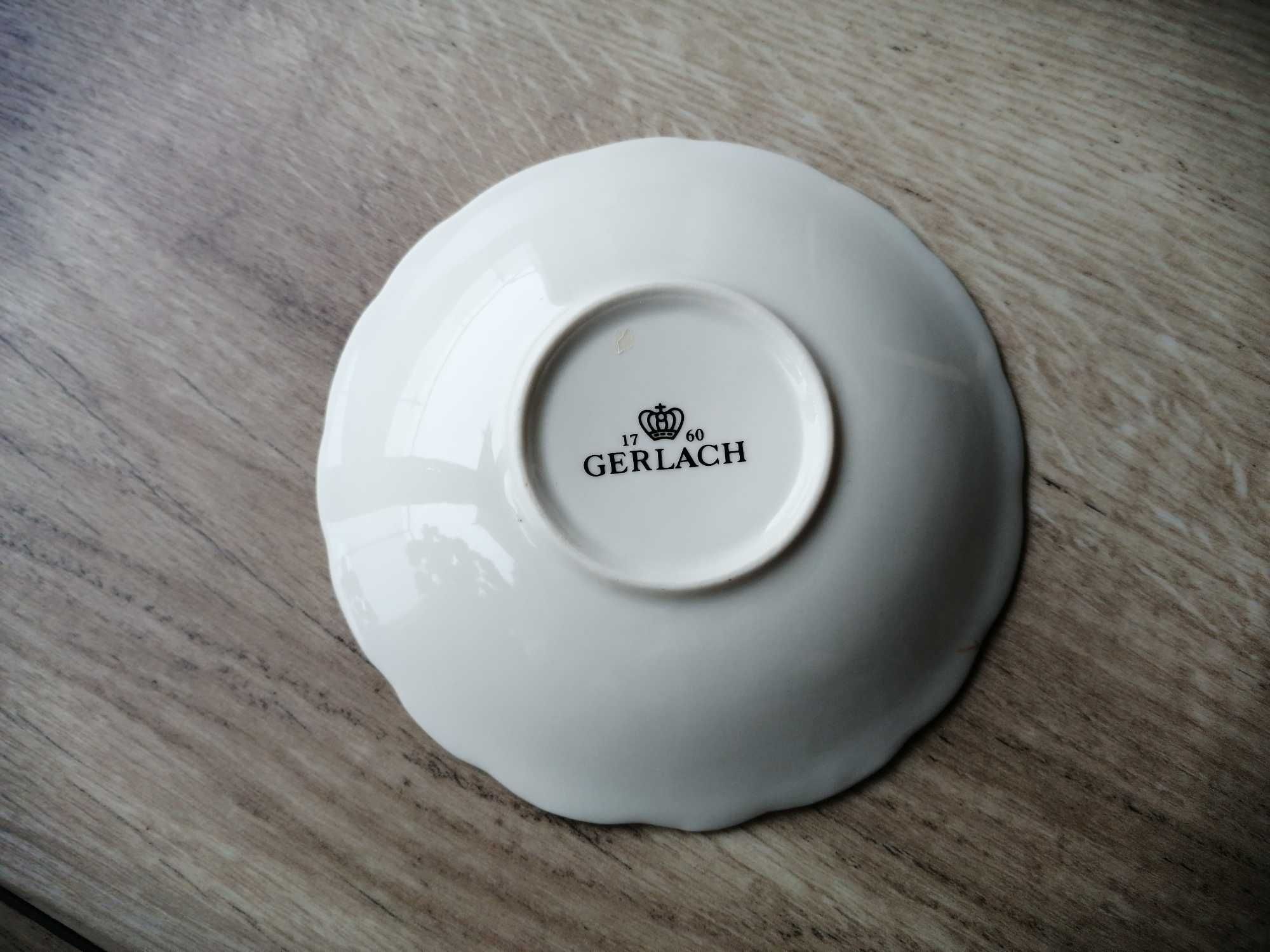 WYPRZEDAŻ 5 ZŁ Talerzyk porcelanowy GERLACH , średnica 14,5 cm