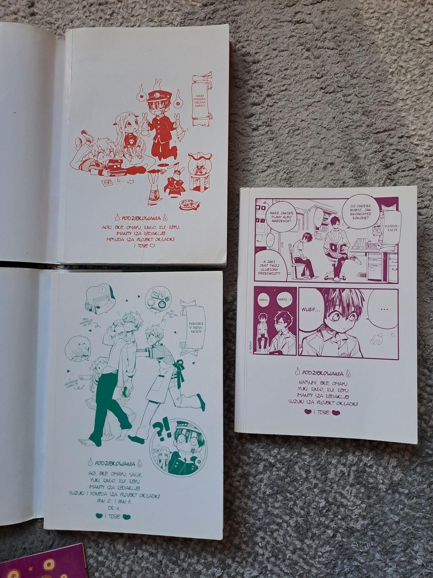 Manga Hanako Duch ze Szkolnej Toalety - zestaw tomy 1-3 stan bdb