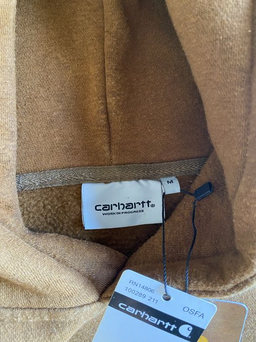 Hoodie carhartt castanho M