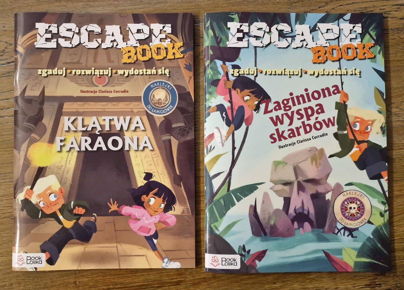 ESCAPE BOOK.Pakiet. Zaginiona wyspa skarbów, Klątwa Faraona. Zestaw.