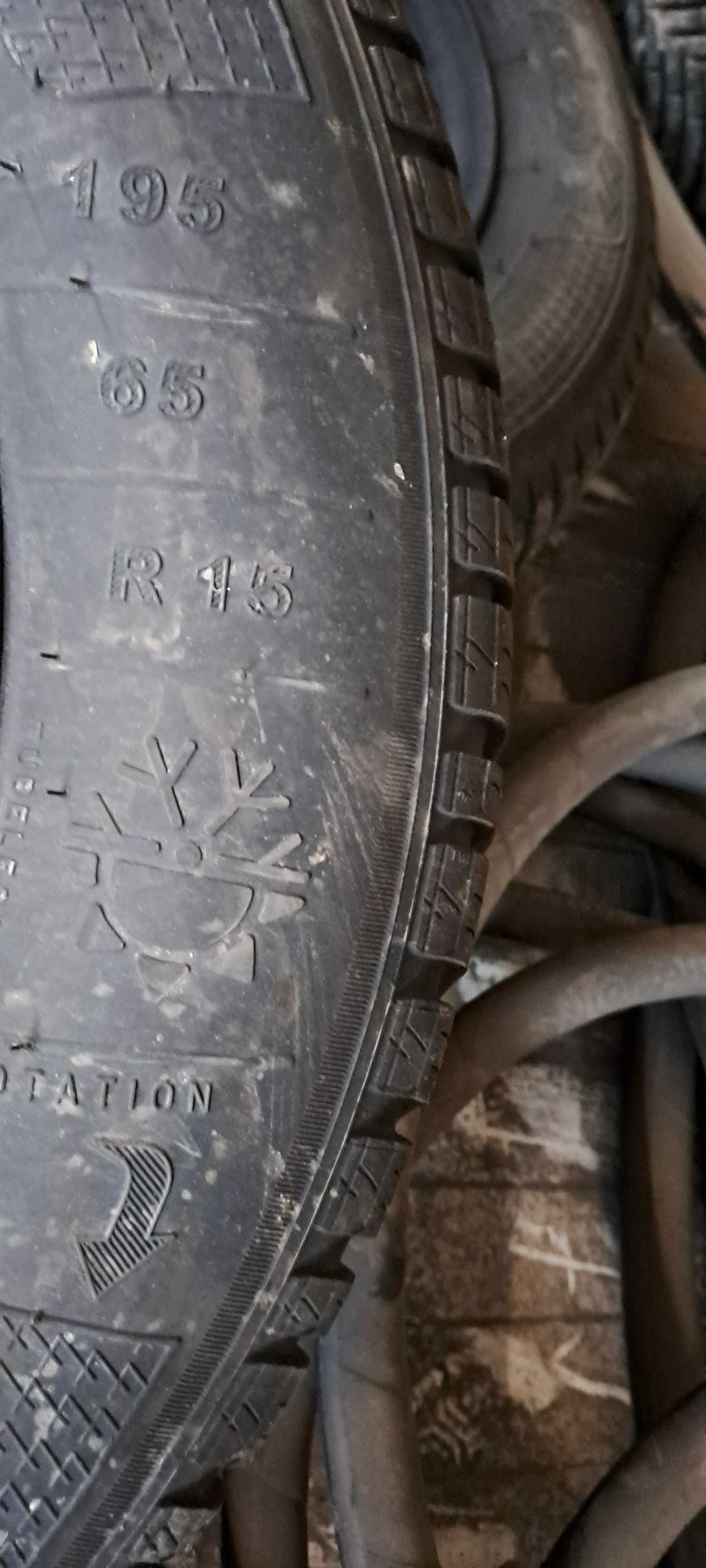 4 koła z oponami  KLEBER  195/65 R 15   ( wielosezon)   do  VW