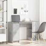 Vidaxl Biurko Beton Szary 120X42X76 Cm Drewno Klejone