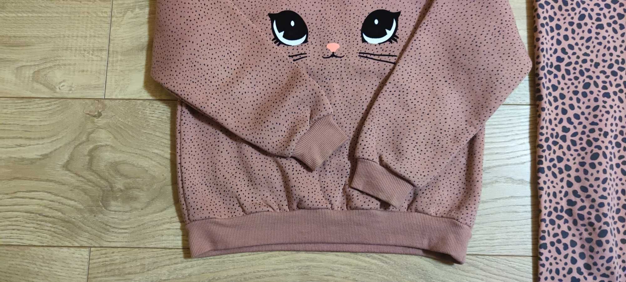 Jak nowa H&M 128 134  bluza legginsy jegginsy zestaw dla dziewczynki