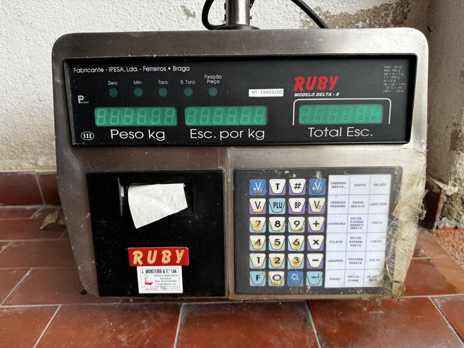Balança peixaria Rubi modelo Delta S