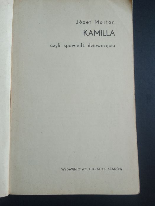 Józef Norton, Kamilla