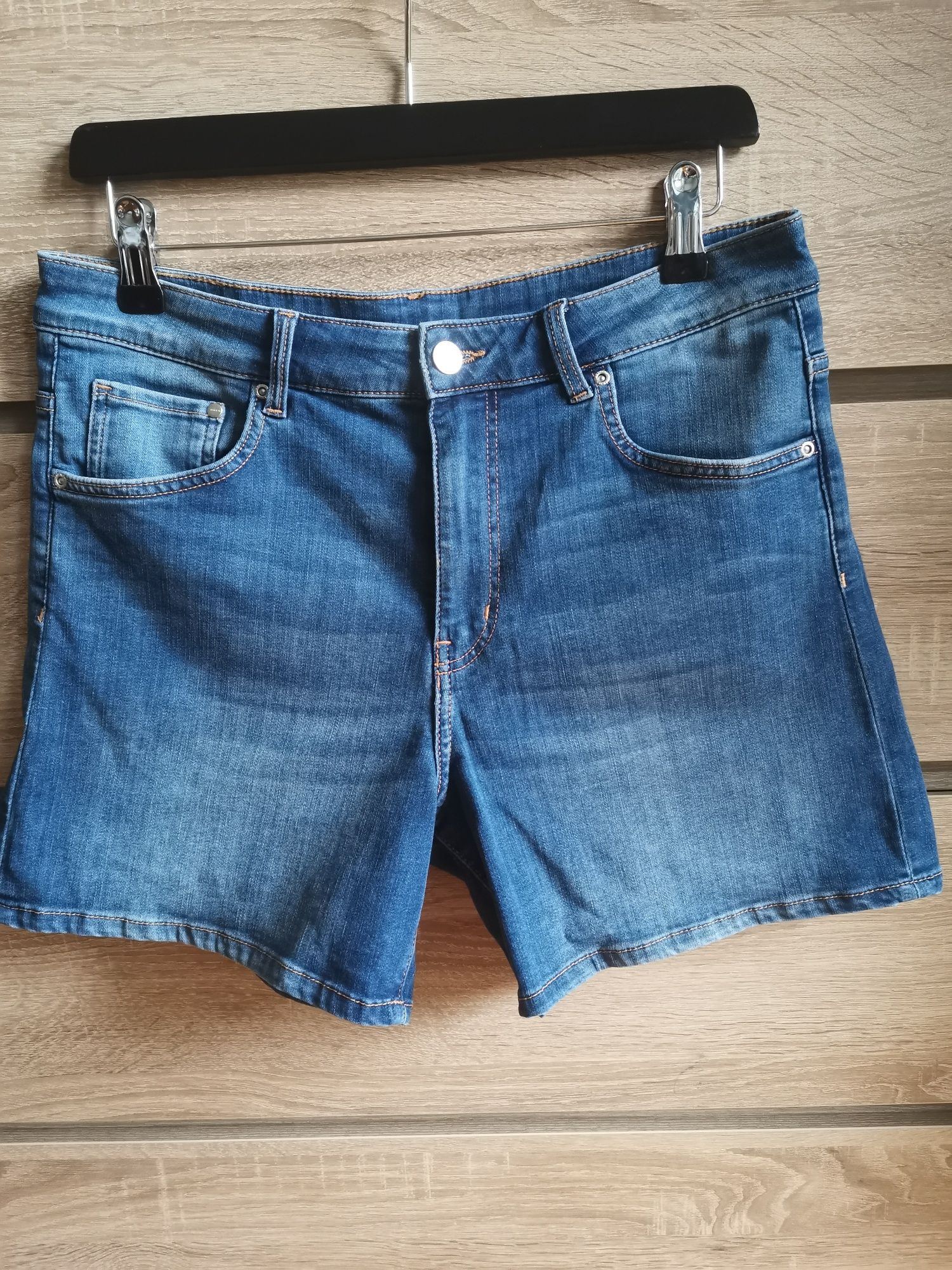 Krótkie spodenki szorty jeansowe denim H&M 42 40 jak nowe