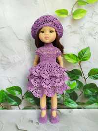 Комплект одягу для лялечки Паола Рейна Paola Reina: сукня, берет