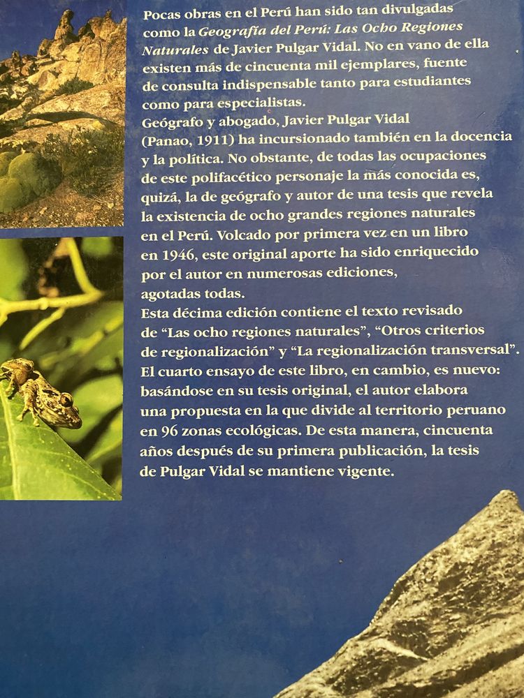 Peru - Geografia del  Peru , hiszpanski