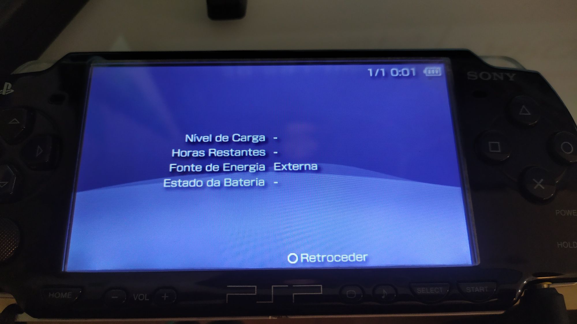 PSP portátil + 2 baterias extra