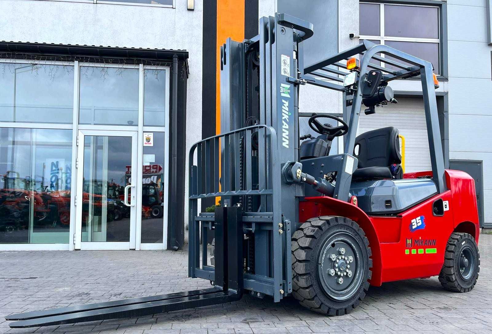 Wózek Widłowy 3,5T MIKANN, Maszt 4.5m,Triplex, Diesel , Japan Trak