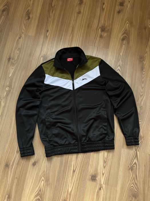 Кофта Slazenger чоловіча спортивна чорна з білою вставкою, L