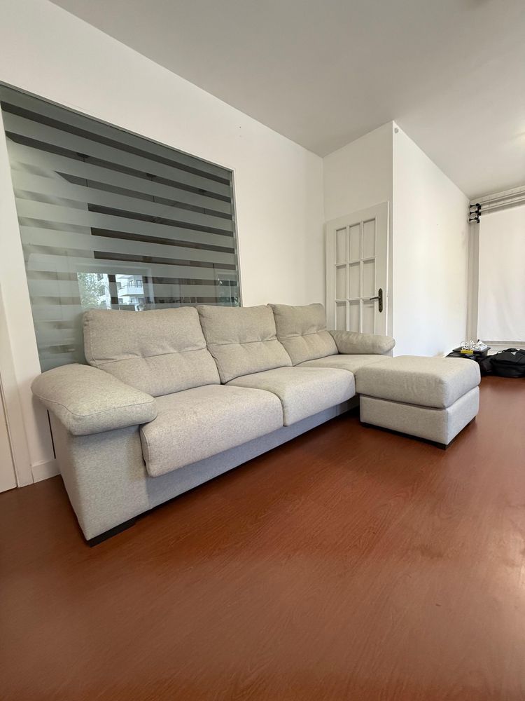 Sofá 3 lugares c/ chaise longue