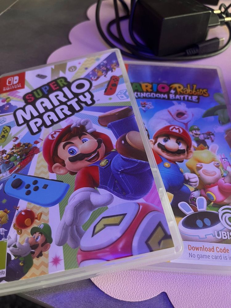 Nintendo switch + gry + dodatki