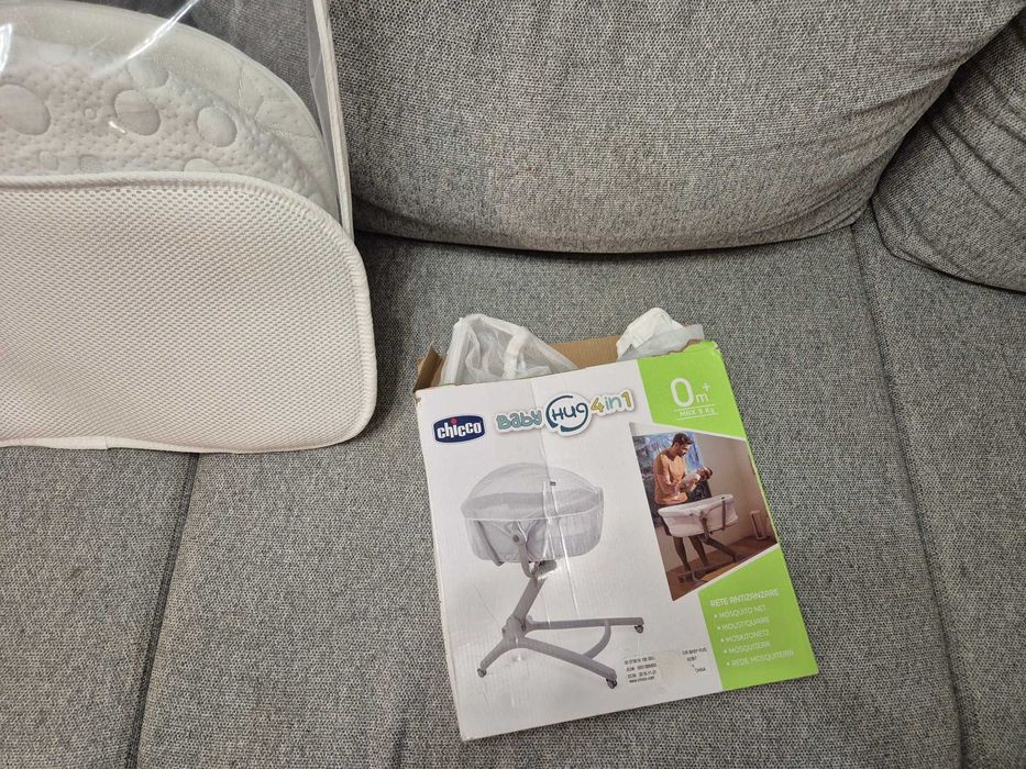 Chicco Baby Hug 4w1 + 2 materace +pokrowiec na materac +moskitiera