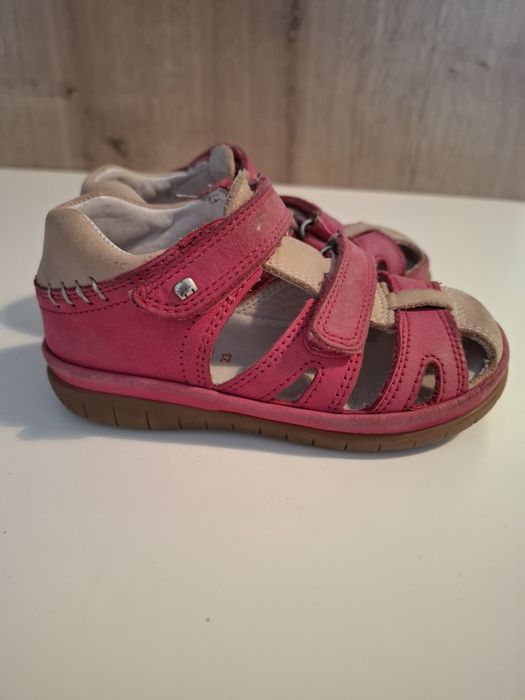 Sandałki całe skórzane Elefanten rozm.23