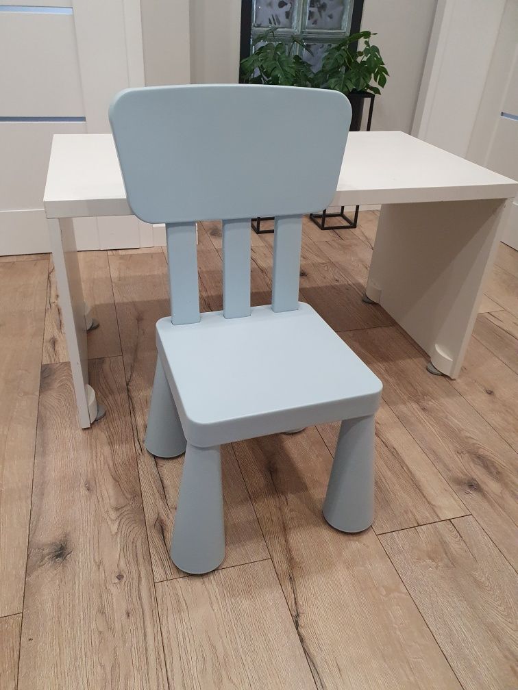 Biurko/ stolik Ikea Stuva białe dla dziecka 2-6 lat + krzesełko Mamut