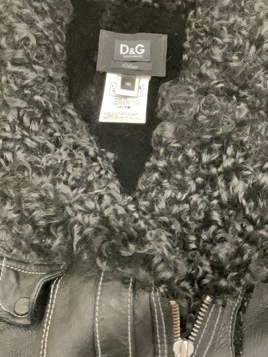 Оригінал Dolce gabbana італія бренд дубльонка натуральна авіатор хутро