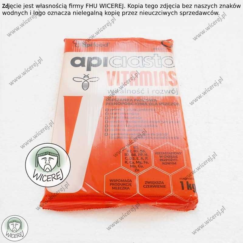 Ciasto Apifood  Vitamins Apiciasto 10KG PORCJOWANE 10x1kg dla pszczół