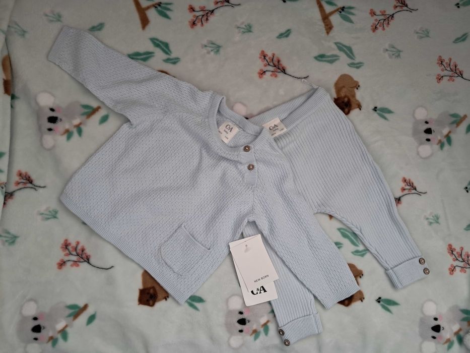 Nowy komplet 68 spodenki sweterek C&A