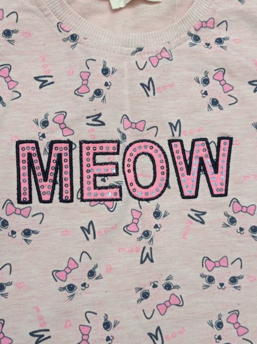 Ніжно-рожеве плаття-туніка Breeze Girls 110 см (5 років) з котиками