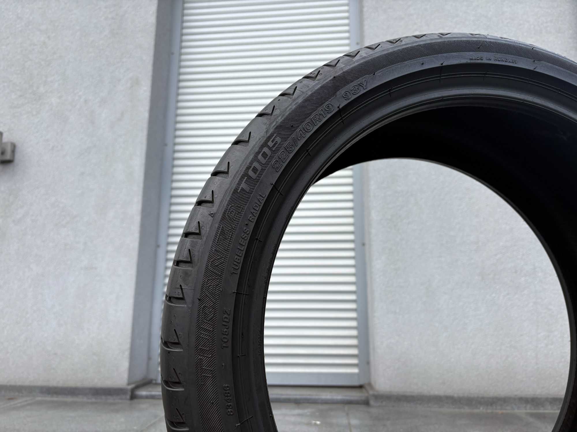 2szt letnie 225/40R19 Bridgestone 6,8mm 2022r świetny stan! L244 gwar