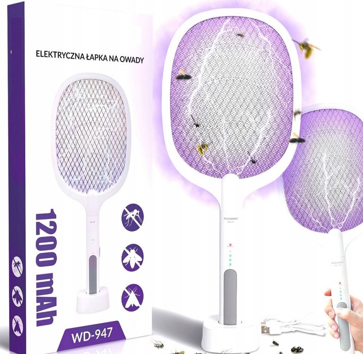 Lampa packa na owady owadobójcza UV pułapka łapka elektryczna komary