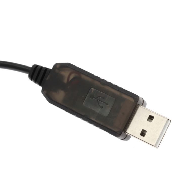Кабель usb для роутера 5V,9V,12V USB - DC 5.5x 2.1 0.5A 1m черный