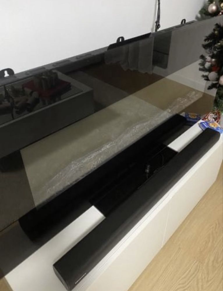 Lareira electrica grande / luxo com aquecedor e chama led - COMO NOVA