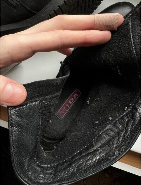 Жіночі ботильйони | черевики чорні натуральний замш та шкіра