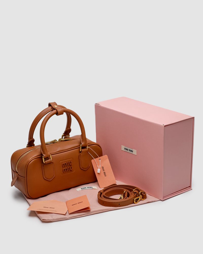 Torebka Miu Miu Arcadie Brown
